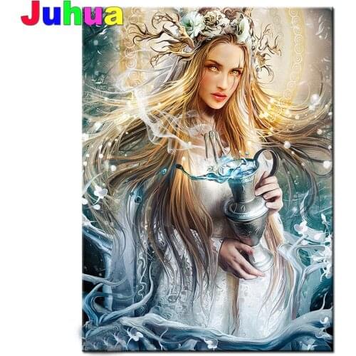 Norse Goddess DIY Diamond Painting Fantasy Goddess Diamond Embroidery Picture Of Rhinestone Art Full Square Round Drill