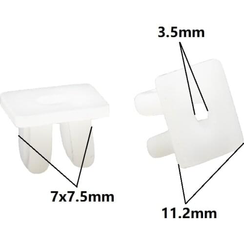 Auto Plastic Small Screw Size Grommet Headlight Nut Grill Nut Rivets Interior Trim Fastener Clips Car Accessories