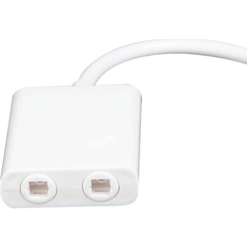 Digital Optical Audio Splitter Dual Port Splitter Adapter 1 input 2 Output Optical Cable Splitter Hub for CD DVD