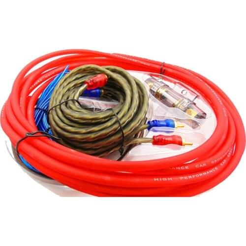 1500W AMP Fuse Holder Car Audio Speakers Wiring Kits Cable 60A Amplifier Subwoofer Speaker Installation 8GA 5m Power Cable