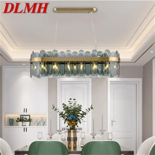 DLMH Chandelier Postmodern Oval Pendant Lamp Simple LED Light Fixture for Home Living Dining Room