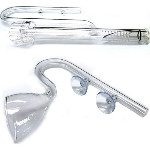 Skimmer Glass lily pipe spin surface inflow outflow 13/17mm aquarium water plant tank filter ADA quality Fish Tank Filter