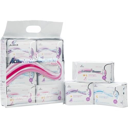 Negative Ion Hygienic 98 Pieces Daily Use Hygienic Napkin Vaginal Health Sexual Health Menstrual Panties T (6 Packages in 1 Set)