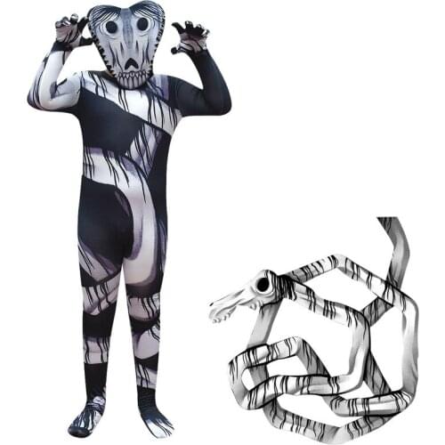 2021 horror game for children Trevor Henderson monster cosplay siren head costume with hat Halloween cosplay boy girl jumpsuit