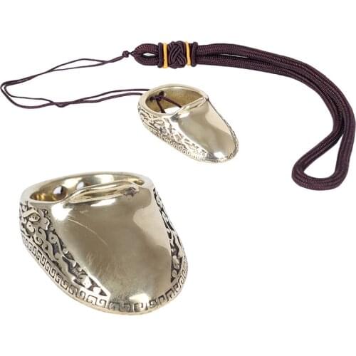 1pc 18-22mm Brass Archery Supply Lightweight Thumb Finger Guard Ring Buckle Hand Decoration Finger Protector Tool Archery