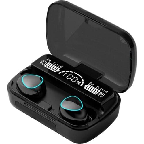 M10 Waterproof Headsets TWS Wireless Headphones Bluetooth 5.1 Earphones HIFI Stereo 2000MAh Charging Box