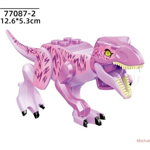 [MOC Hub] Jurassic Dinosaur Building Blocks Toys Park Compatible Major Brand Gifts Simulation Animal Rex Raptor