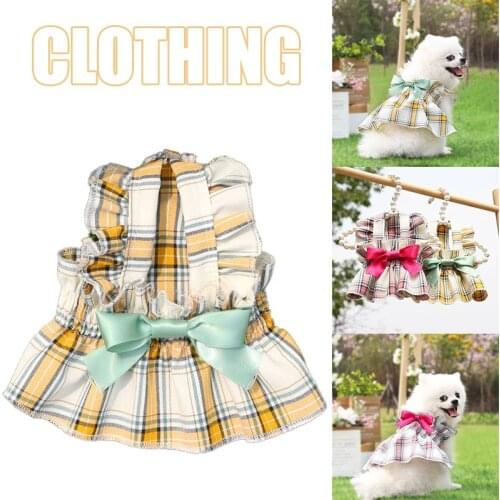 Pet Dress Cute Dog Clothes Durable Soft Wedding Holiday Pet Apparel Pet Supplies for Pet cute baby lovely Dog Skirts Cat Skirts