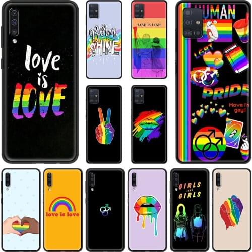 Gay Lesbian Rainbow Pride Fundas For Samsung Galaxy A12 A32 5G A70 A50 A52 4G A02S Case Cover For Samsung A10 A72 A10S A40 Coque