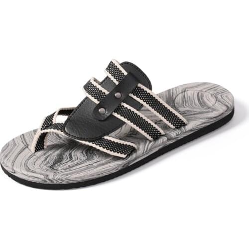 2021 Summer New Thick Bottom Fashion Flip Flops Men Outdoor Sandy Beach Chic Slippers Male Simplicity Non-slip Mens Flip Flops