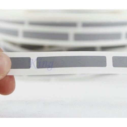 Scratch Off Sticker 6 x 30 mm Silver Color Blank Code Cover Password Sticker