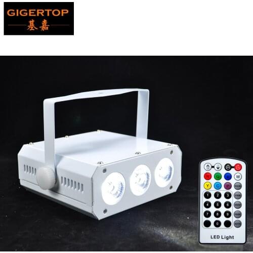 TIPTOP 3 x 18W Smart DJ Non Waterproof Flat Led PAR Light/ Smart DJ RGBWA UV 6IN1 Battery Powered LED Slim Dj Wedge Par Cans