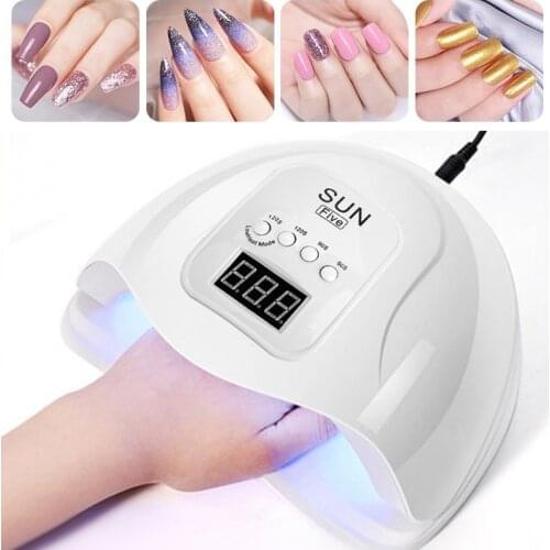 120W 48W Nail Dryer Machine Portable UV Manicuring LED Lamp Nails USB Cable Home Use Nail UV Lamp for Drying Gel Polish Nails