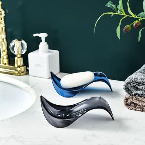 Thicken Environmentally Friendly Transparent Plastic Bathroom Supplies Toilet Rack Plastic Drain Vanity Creative Soap Box