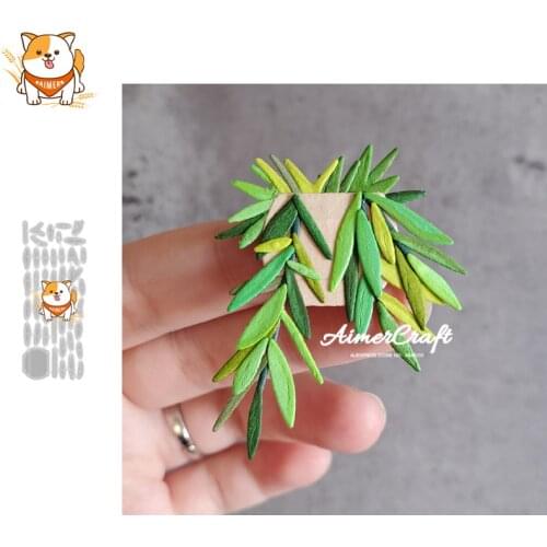 Variegata Plant Metal Cutting Dies Mold Knife Scrapbooking Stencil DIY Embossing Craft Die Cuts Card Making New Dies For 2020