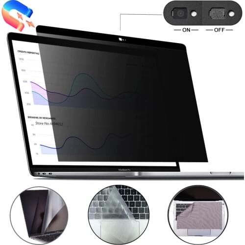 Magnetic Privacy filter For Apple MacBook New Pro 13 A1706 A1989 A2159 Anti-glare Screen Protecto Privacy Filter Protective film
