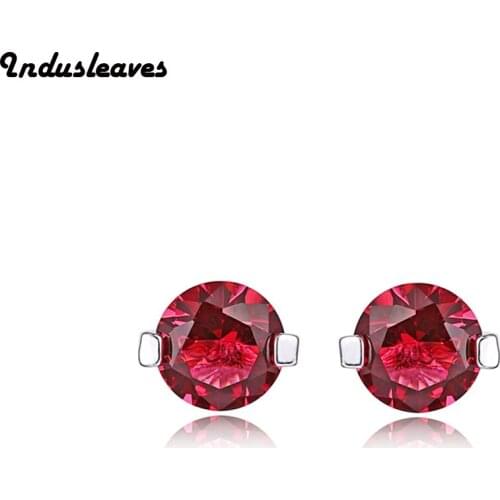 Indusleaves Fashion Jewelry Adorable Candy Color Cubic Zirconia for Women Girl Gift Stud Earrings
