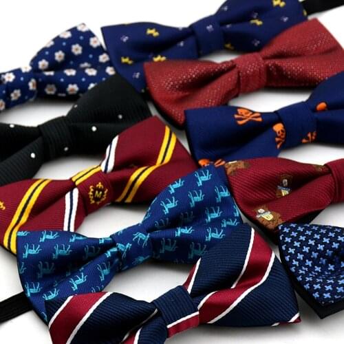 1pc/lot New Boys Girls School Fashion Bow tie For Kids Bowtie Cravat Adjustable Butterfly Bow ties Brand Gravata Pattern Bowknot