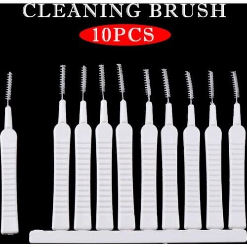 10pcs/lot Gap Hole Anti-clogging Dredge Cleaner Shower Hole Cleaning Brush Head Cleaning Cell Phone Hole Cleaning Tools