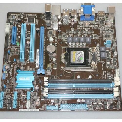 For ASUS P8B75-M/CMS Motherboard M-ATX DDR3 DVI+VGA+HDMI SATA USB3.0 LGA 1155