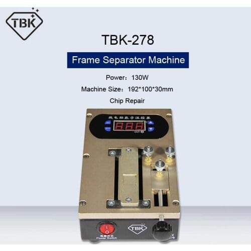 TBK LCD Screen Bezel Dismantle Frame Separator Machine Middle Frame Dismantle Separation CPU Chip Preheater Glue Removing Repair