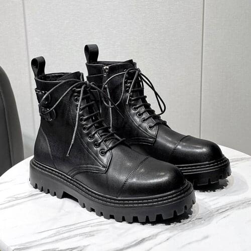 GYKDRSOIE Men's Motorcycle Boots