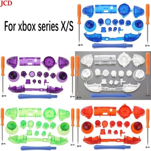 JCD 1 Set Bumpers Triggers Replacement D-Pad LB RB LT RT Buttons Kit For Xbox Series X/S Controller & Tool