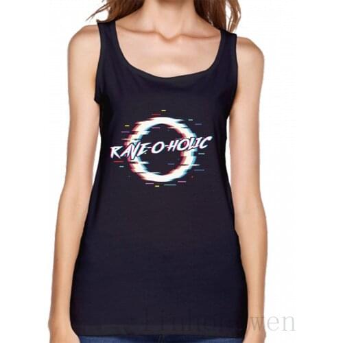 Techno Rave Gabber Dj Edm Clubbing Raver Tank Top Top Gift Girls Comical Spring Autumn O-Neck Original Graphic Vest
