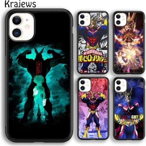 Krajews All Might Boku no Hero Academia soft Phone Case Cover For iPhone 5s SE 2020 6s 7 8 plus X XS XR 11 12 mini pro max Shell