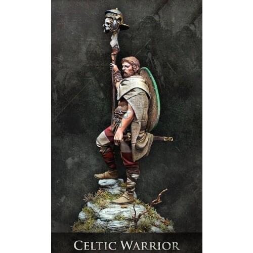 New Unassembled 1/ 24 75mm Middle Ages Warrior 75mm Figure Resin Kit DIY Toys Unpainted kits