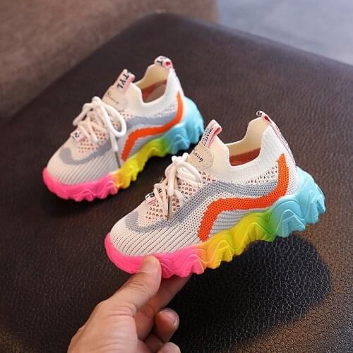 2021 Infant New Baby Shoes for Girls Boys Casual Sneakers First Walkers Baby Toddler Sports Shoes Breathable Sneakers Non-Slip