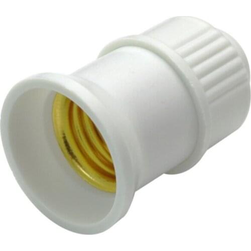 E5BE 5x Round E-27 Bulb Lamp Holder White Hanging Lamp Socket 110v—220v Standard Thread Light Socket Home Bulb Accessories