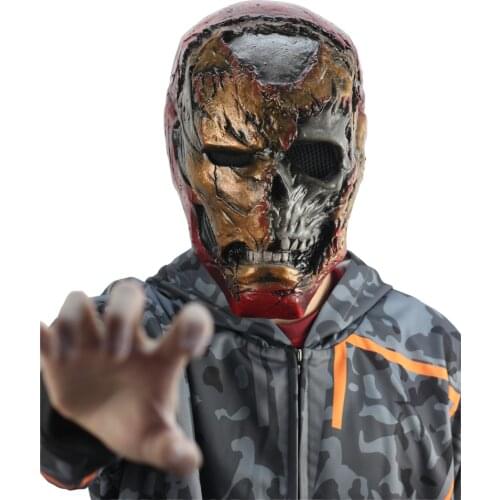 Zombie Man Mask Gauntlet Cosplay Superhero Latex Masks Gloves Halloween Props