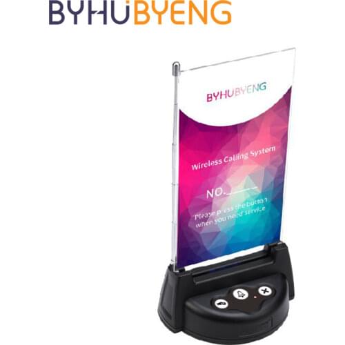 BYHUBYENG Restaurant Menu Wireless Calling Paging System Waiter Call Queue Management Pager Transmitter Fast Food Equipment