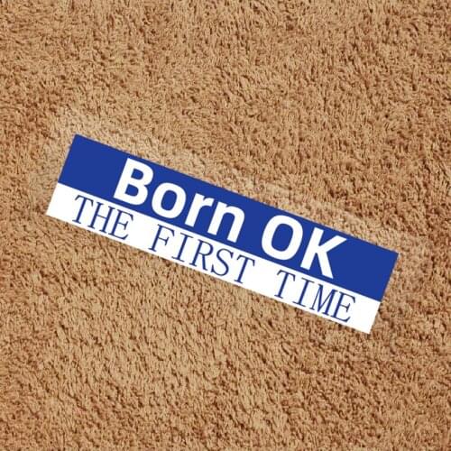 Funny Phrase Sticker Waterproof Reflective Car Decal 20cmx5cm