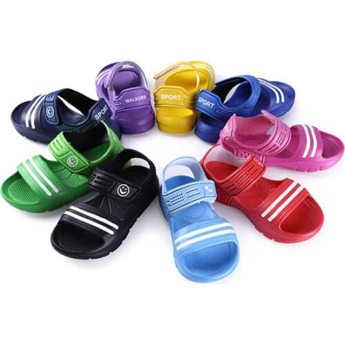 Fashion Summer 1 Pair Casual Children Kids Shoes Baby Boy Closed Toe Beach Sandals Flat