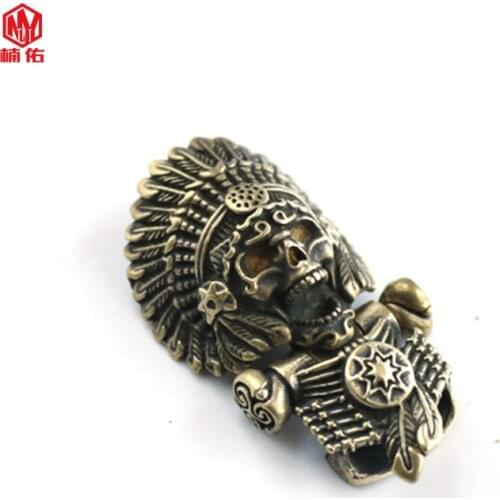 1PC Indians Retro Brass Bracelet Buckle Accessories Pendant Jewelry Rope Knot Finishing Buckle