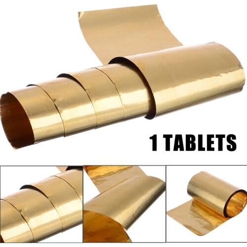 1pc Durable Brass Sheet Brass Metal Thin Sheet Foil Belt Metalworking Supplies 0.02X100X1000mm with Corrosion resistance