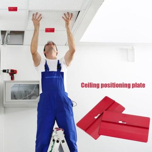 2pcs Ceiling Sloped Walls Decoration Positioning Plate Plasterboard Fixing Board Supporting Installing Drywall Fitting Tools