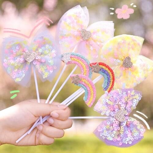 3Pcs Rainbow Cake Topper Cake Decorating Tools Happy Birthday Cake Flags Tag Decoration Wedding Dessert Baking Accessories