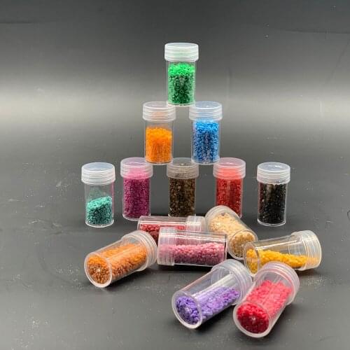 30/60 /90Bottles Transparent Container Case Diamond Painting Accessories Diamond Embroidery Beads Storage Box Organizer Tools