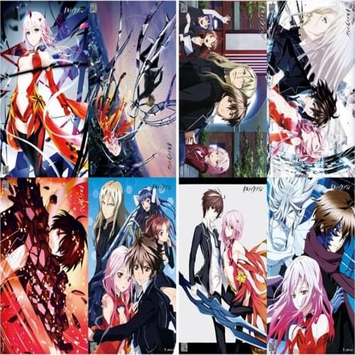 Anime Guilty Crown Series Suit Eight poster Home Decoration Wall Kraft Paper Painting 42x29cm