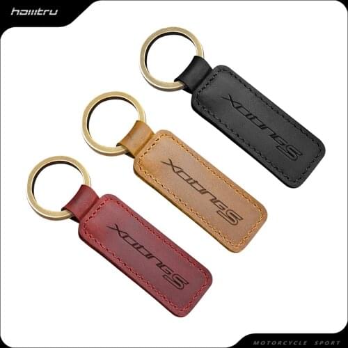 Motorcycle Keychain Motocross Cowhide Key Ring Fits for KYMCO Xciting S 400 Keyring