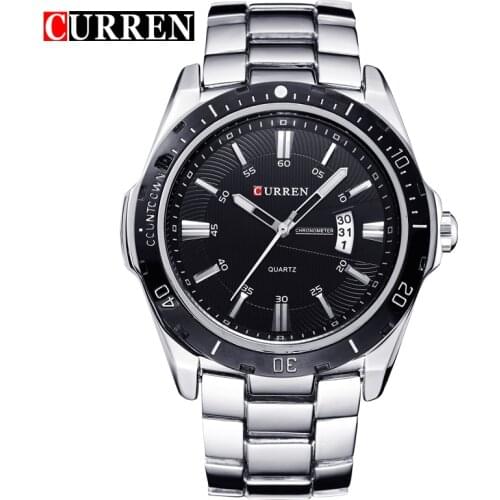New Curren Mens Watches Top Brand Luxury Man Watch Quartz-Watch Men Day Date Calendar Wristwatches Male Clocks Reloj Hombre 8110