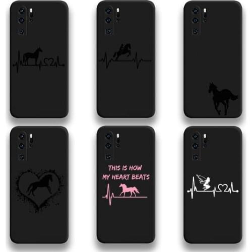 Horse Pony Horse Heartbeat Phone Case For Huawei P20 P30 P40 lite E Pro Mate 40 30 20 Pro P Smart 2020