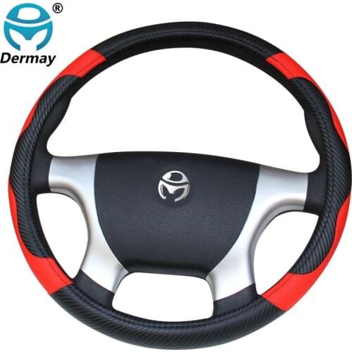 Car Steering Wheel Cover Funda Volante for 36 38 40 42 45 47 50 CM Stuurhoes Braid on the Steering-wheel Volant Car Protector