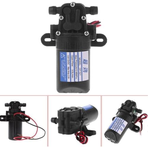 DC 12V 3.5L/Min 0.48MPa 70 PSI Diaphragm High Pressure Self Priming Water Pump Mini Diaphrag Pumps T12 Drop ship