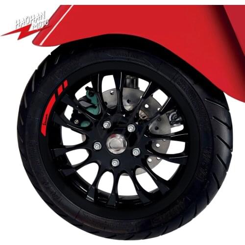 For Vespa Sprint GTS 50 125 150 250 300 Super Motorcycle Wheel Decal Rim Reflective Sticker