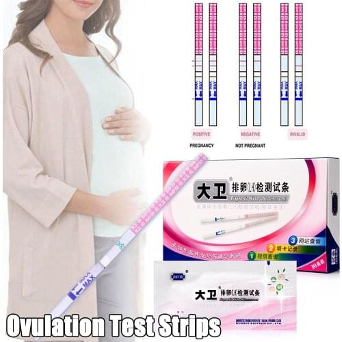 10PCS LH Ovulation Test Strips Ovulation Urine Test Strips LH Tests Strips Kit First Response Ovulation Kits Over 99% Accuracy