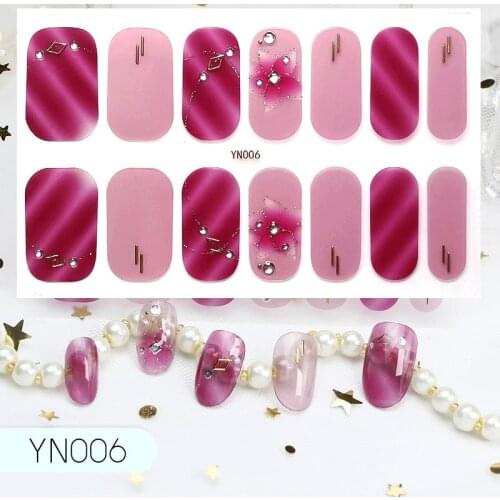 1pcs 5D Nail Sticker Engraved Flower Design Adhesive Foils Decals DIY Manicure Slider 3D Nail Art Decorations Tips